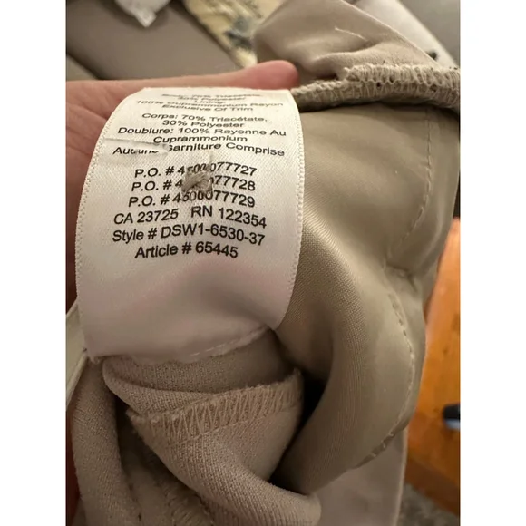 Women's Babaton Jermaine Beige Wide Leg Pants Size 4 - Picture 9 of 12